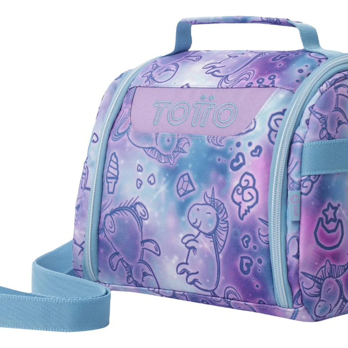 TOTTO - Lonchera Térmica Grande Totto Resaltador RPET para Niña