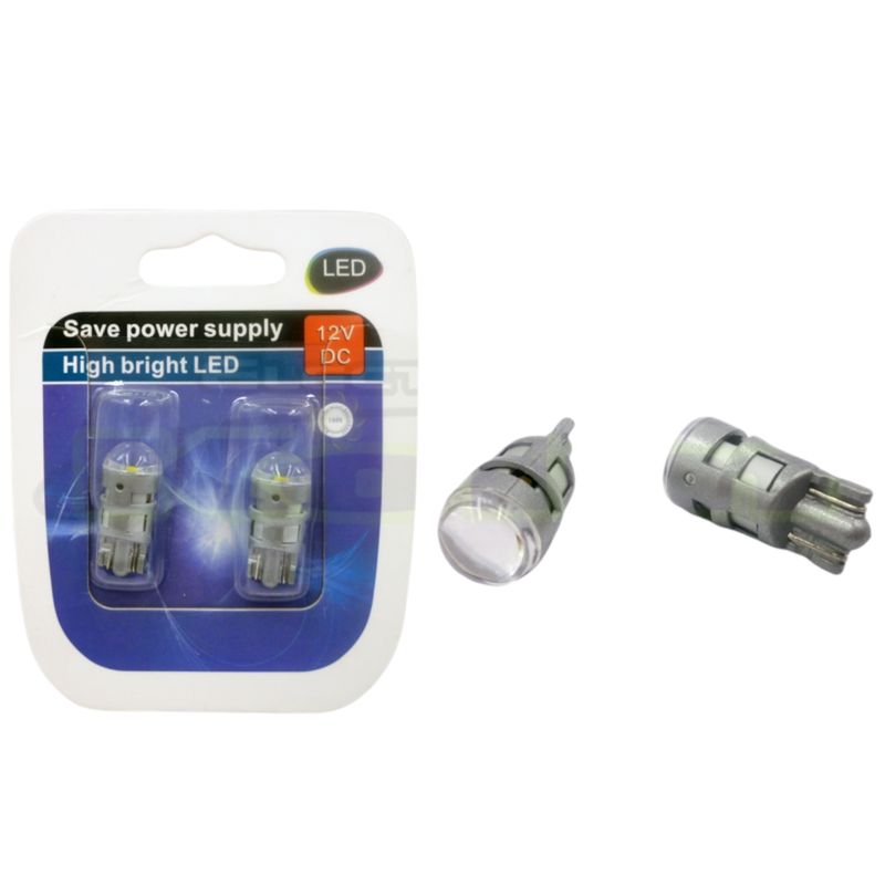 GENERICO - x2 Luz LED Para Auto, Cola De Pescado De 1 LED 3030