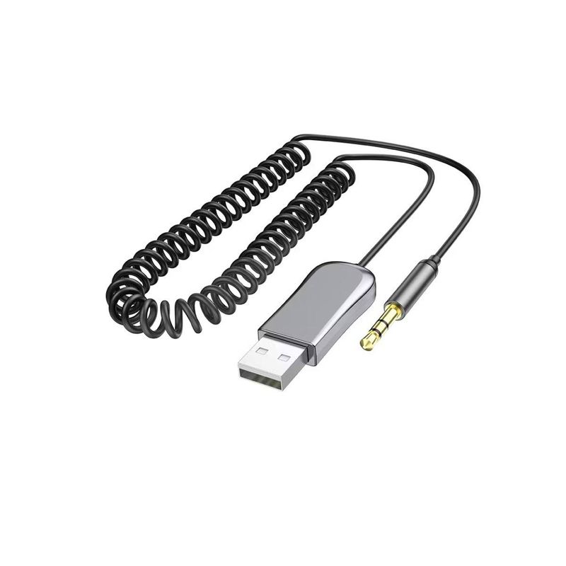 GENERICO - RECEPTOR BLUETOOTH USB A AUXILIAR AUTOMÓVIL BOROFONE BC44