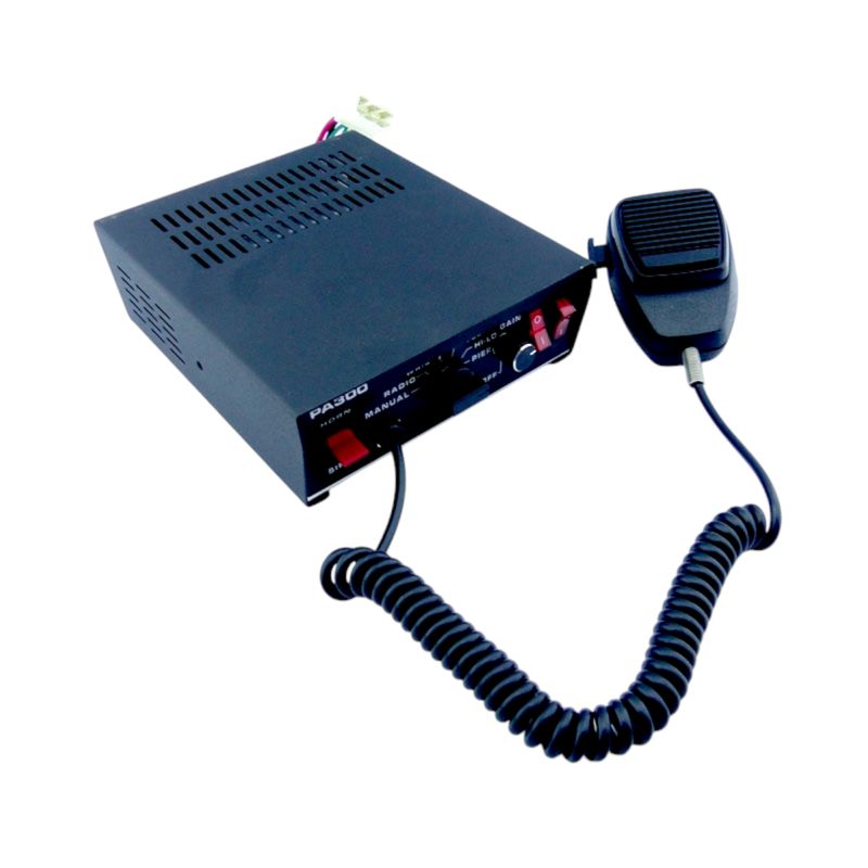 GENERICO - Amplificador Para Sirena Con Microfono A 12 Volt 300 Watt