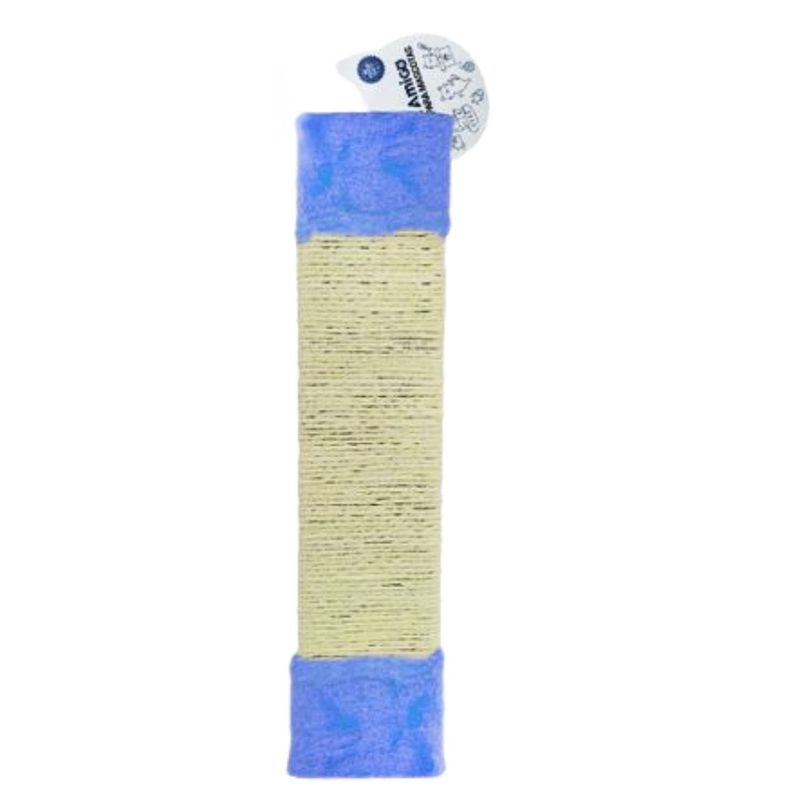 GENERICO - Rascador Para Gatos Con Bordes De Felpa Colgante 50cm Azul