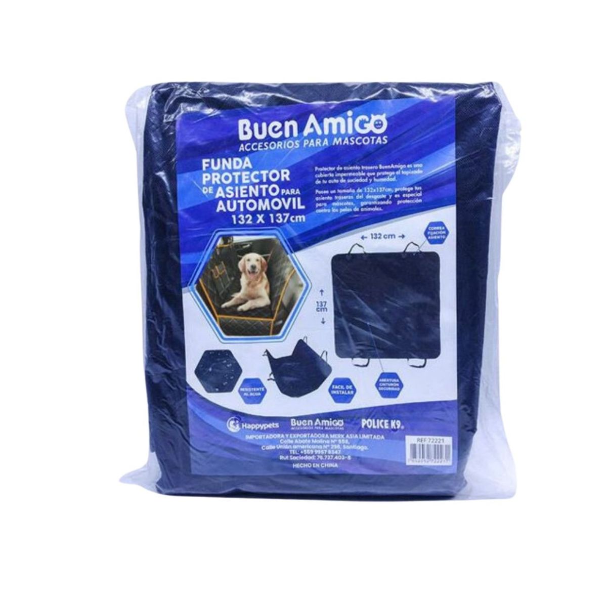 GENERICO - Funda Protectora Asientos Automovil Mascota Resistente Agua