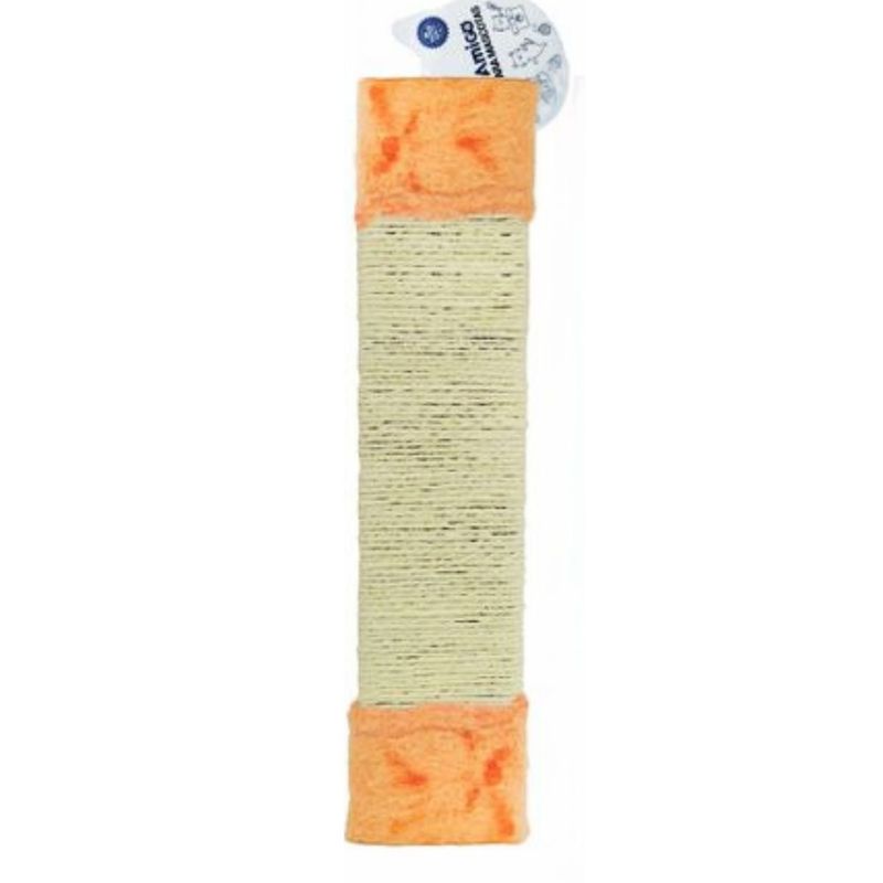 GENERICO - Rascador Para Gatos Con Bordes De Felpa Colgante 50cm Naranj