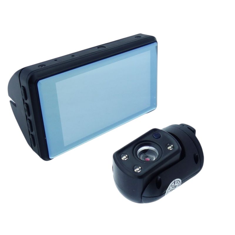 GENERICO - Camara DVR Doble Camara 360° Con Pantalla LCD De 3”