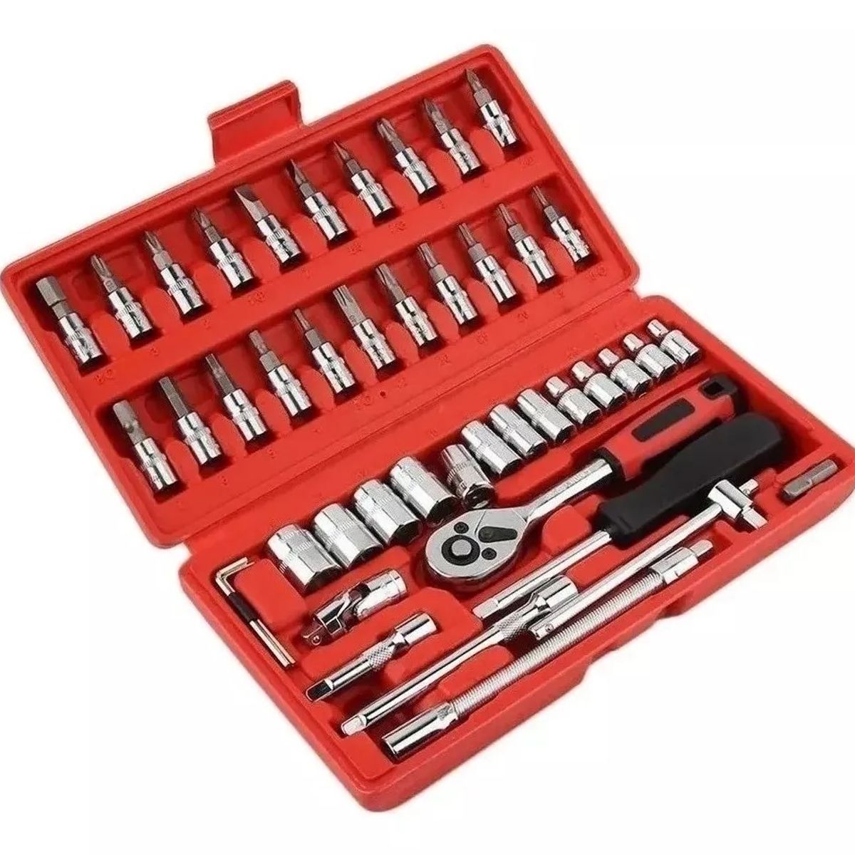 GENERICO - Juego Caja Set Dados Chicharra 46 Pcs Herramientas