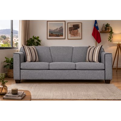 Imagen 2 del producto SOFA VENECIA 3 CUERPOS LINO GRIS