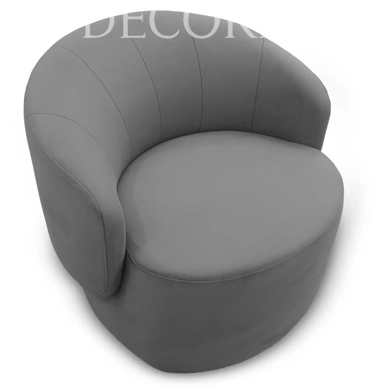RE DECORA - Poltrona Sambaqui Fija Gris Oscuro
