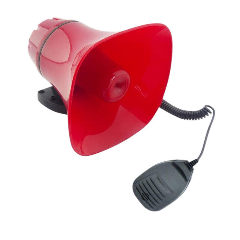 GENERICO - Megafono Mp3 12Volt Con Microfono Graba USB Con Iman
