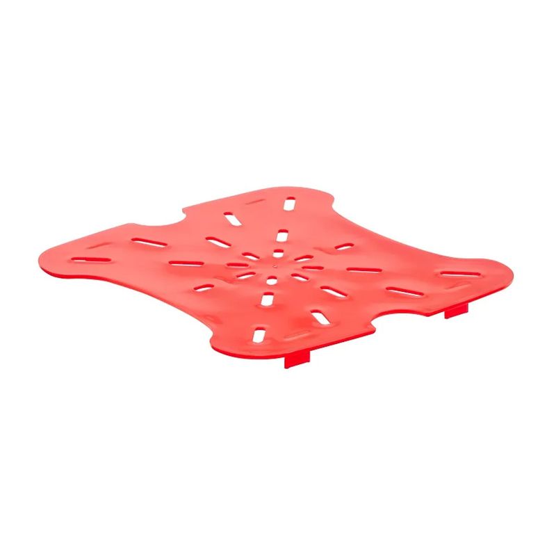 CAMBRO - DRENAJE ROJO RECIPIENTE GRADUADO POLICARBONATO 6 Y 8 LTS