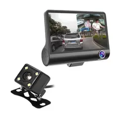 GENERICO - Camara DVR Triple Camara LCD 4 Para Auto