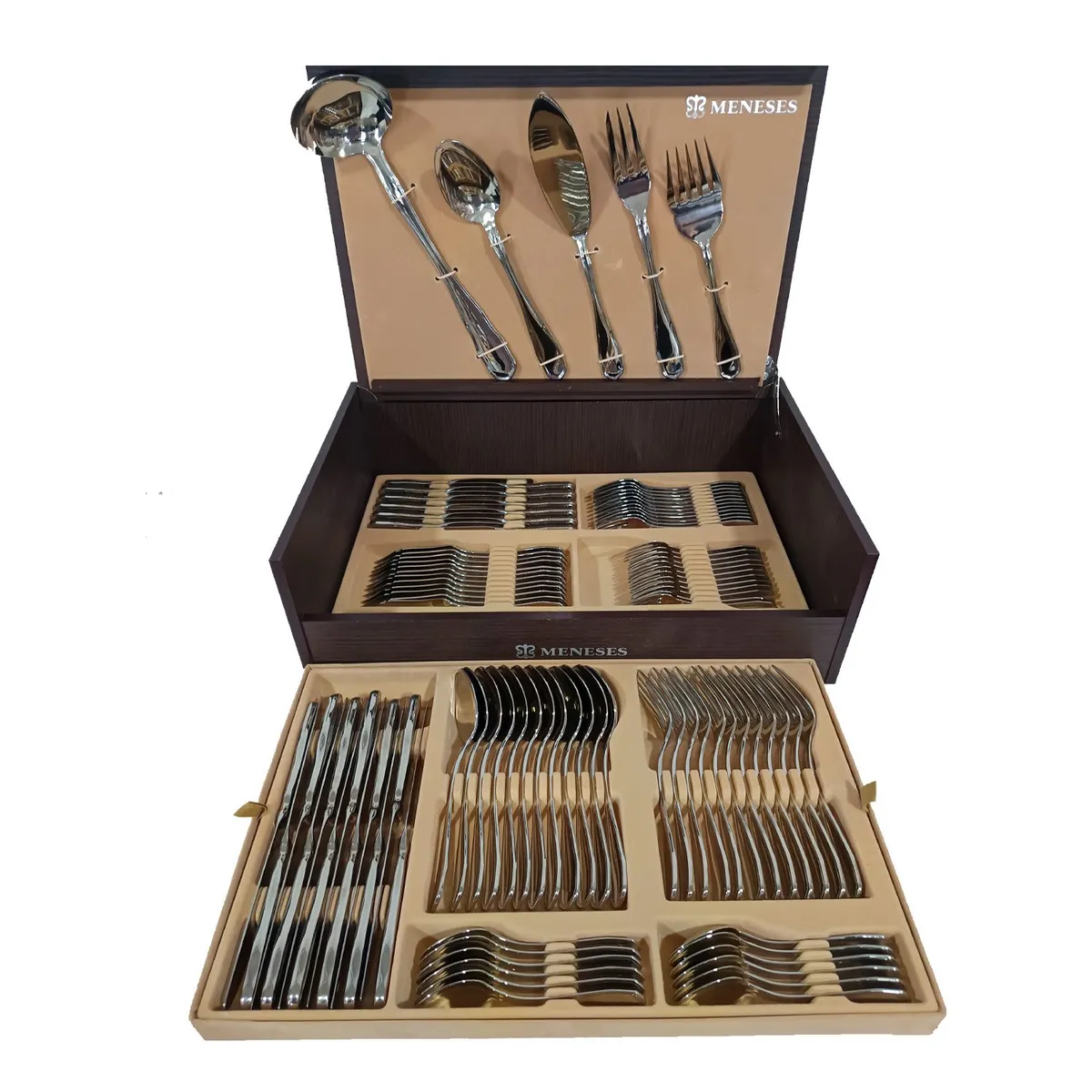 GENERICO - Maleta De Cuchillería  Meneses Inglete 107 Acero Inox 113 P