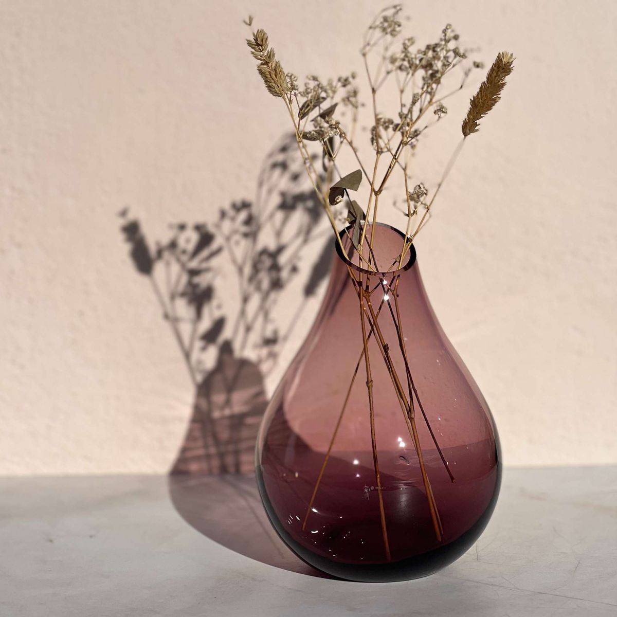 DECO EXPRESS - Florero Burdeos 17.5x12 cm