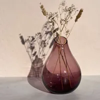 Florero Burdeos 17.5x12 cm