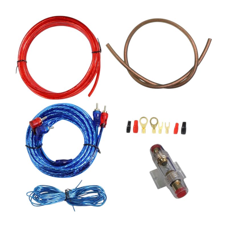GENERICO - x2 Kit Cables De Amplificacion Para Auto Modelo 4GKT Premium