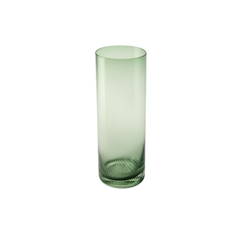 DECO EXPRESS - Florero Berna verde 25x9 cm