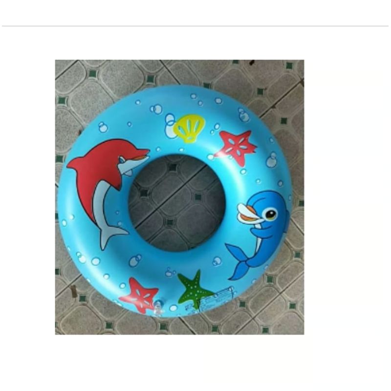 GENERICO - Flotador Inflable Redondo 60 Cm Celeste Niños