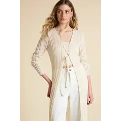 IO - Cardigan Beige Mujer