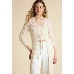 IO - Cardigan Beige Mujer