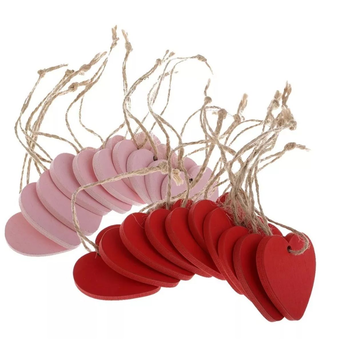 GENERICO - Corazones De Madera Para Decorar adorno En Madera Navidad