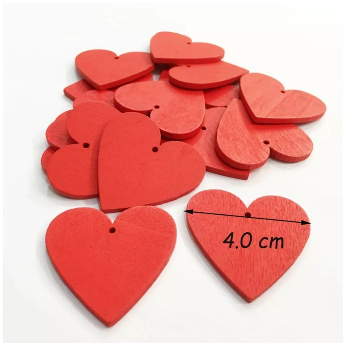 GENERICO - Corazones De Madera Para Decorar adorno En Madera Navidad