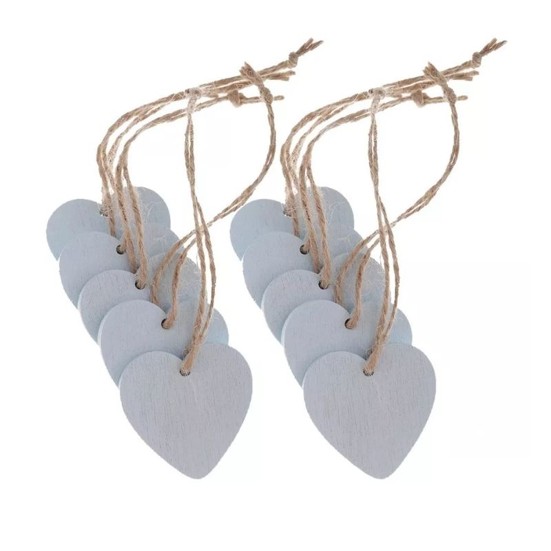 GENERICO - Corazones De Madera Para Decorar adorno En Madera Navidad