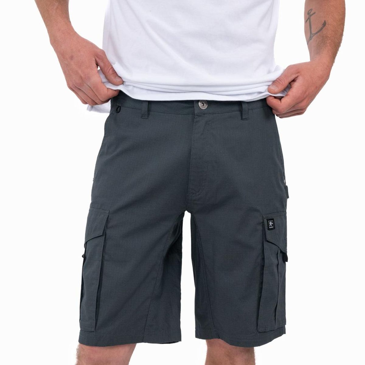 KAYA UNITE - Short Hombre Cargo Acero