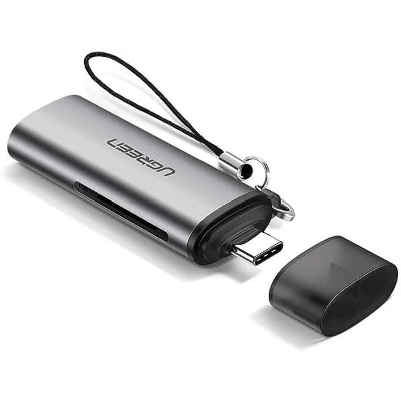 UGREEN - Lector 2En1 Multi-Tarjeta De Memoria Usb-C 3.1 (Sd/Microsd) Aluminio