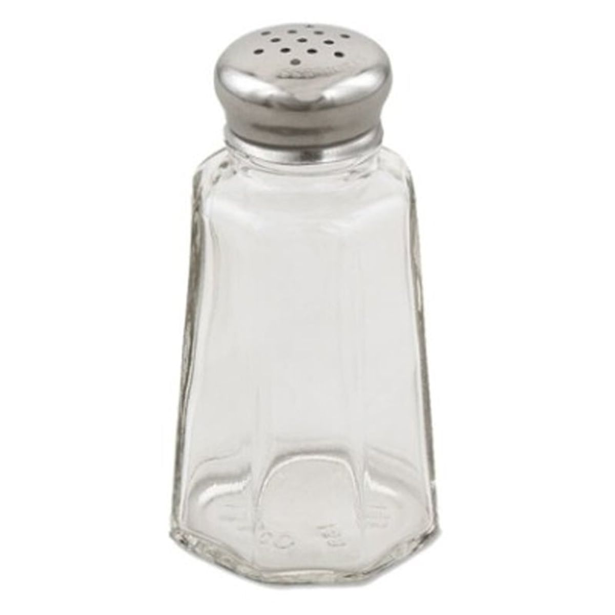 GENERICO - Salero vidrio 60 ml Tapa Acero Set 12 unidades