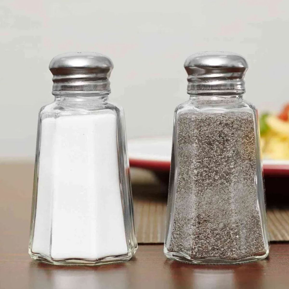 GENERICO - Salero vidrio 60 ml Tapa Acero Set 12 unidades