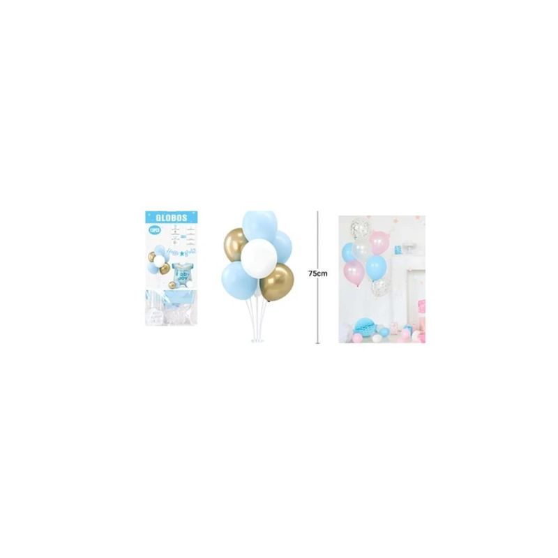 GENERICO - Set De Globos Con Base Baby Shower 13pcs