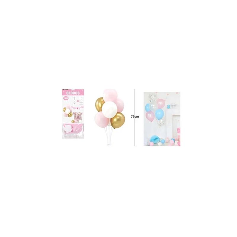 GENERICO - Set De Globos Con Base Baby Shower 13pcs