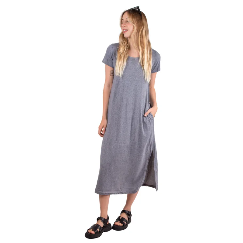 CHELSEA MARKET - Vestido largo mujer Chelsea Market Gris Susana