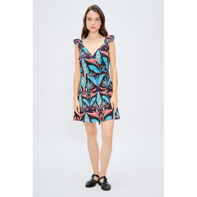 IO - Vestido Corto Negro Mujer Io