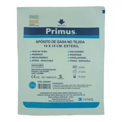 PRIMUS - APOSITO DE GASA NO TEJIDA 10X10CM ESTERIL 20 UNIDADES