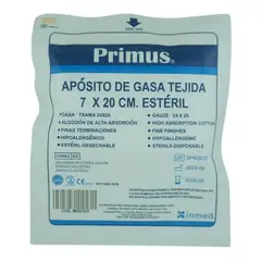 PRIMUS - APOSITO DE GASA TEJIDA 7X20CM ESTERIL 20 UNIDADES