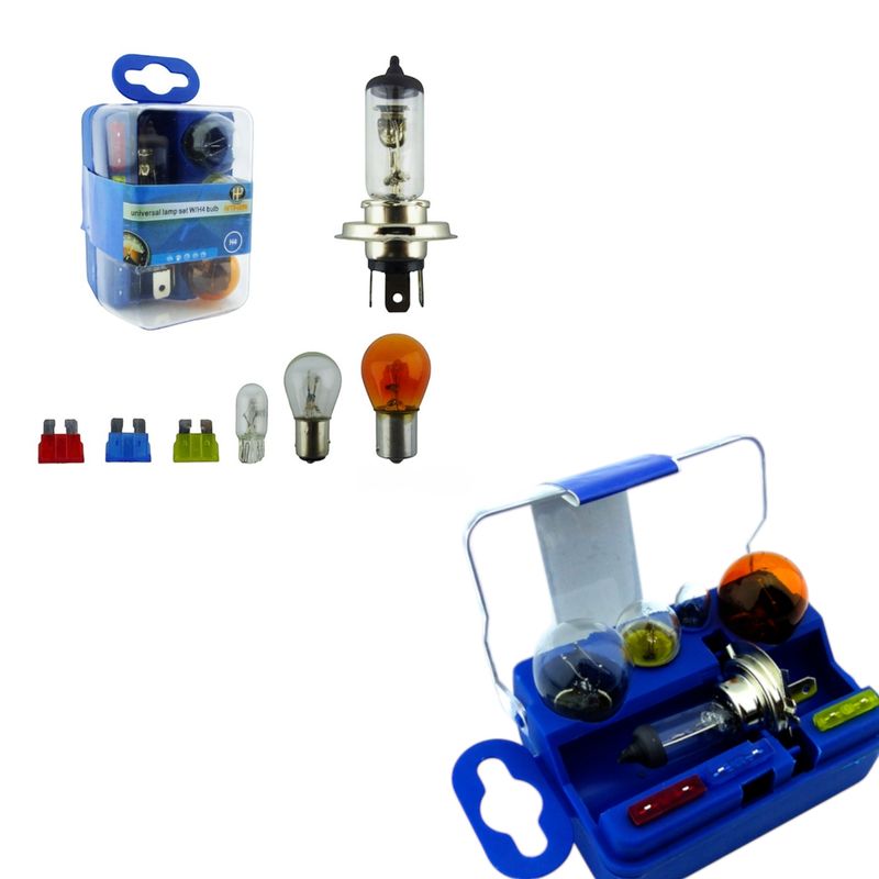 GENERICO - Kit De Emergencia Auto Ampolleta H-4 Ampolletas Y Fusibles