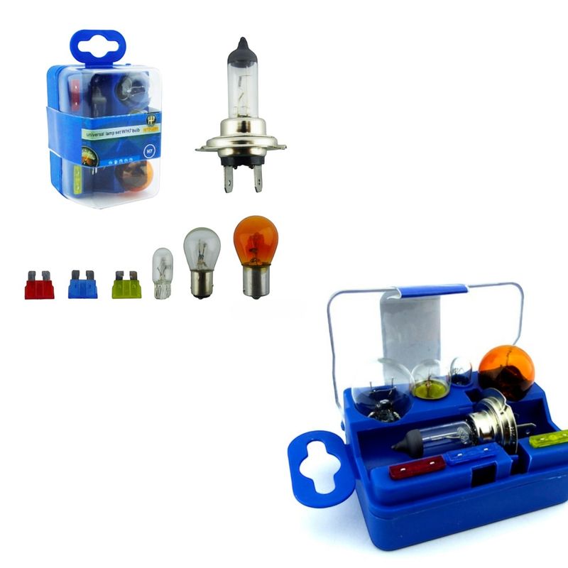 GENERICO - Kit De Emergencia Auto Ampolleta H-7 Ampolletas Y Fusibles