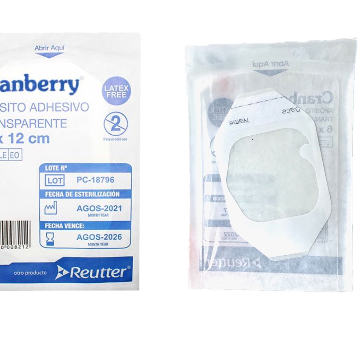 CRANBERRY - APÓSITO TRANSPARENTE 10X12 CRANBERRY CAJA 50 UNIDADES