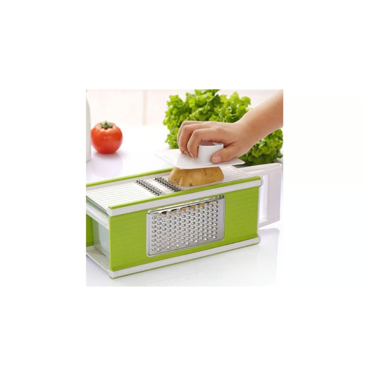 GENERICO - Picador Cortador Rallador De Verduras Y Frutas 3 en 1