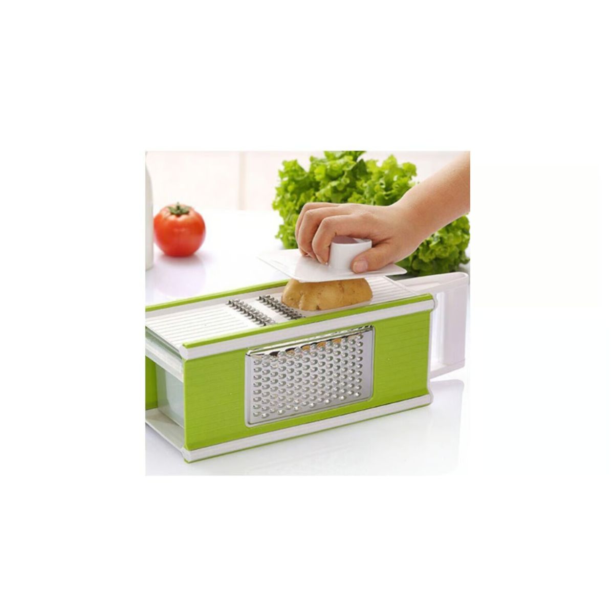 GENERICO - Picador Cortador Rallador De Verduras Y Frutas 3 en 1