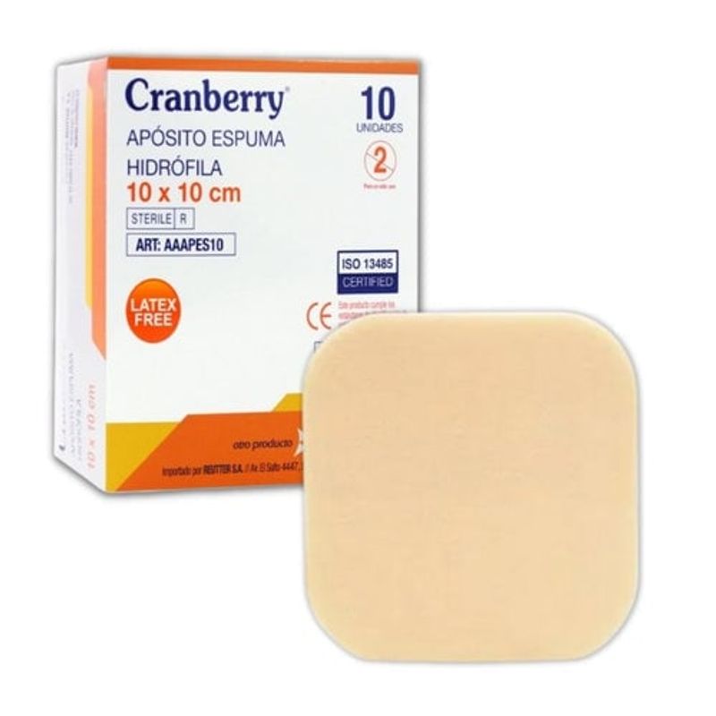 REUTTER - Apósito de espuma hidrófila 10x10cm Caja 10 Unidades