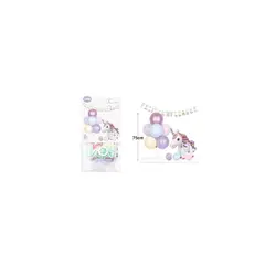 GENERICO - Set De Globos Con Base Unicornio 15pcs