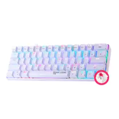 HYPE LEGEND - Teclado Rebel QWERTY Outemu Red US blanco RGB
