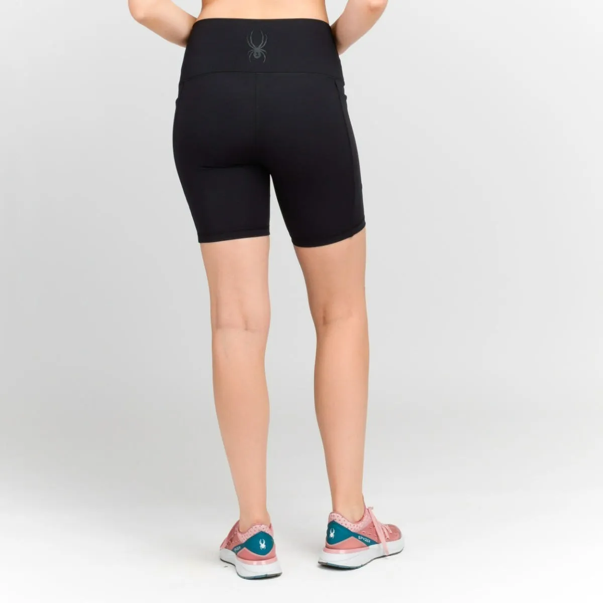 SPYDER - Calza Corta Entrenamiento Mujer Spyder Negra