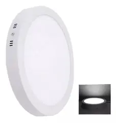 GENERICO - Foco Led Panel Redondo Sobrepuesto 24w Frío