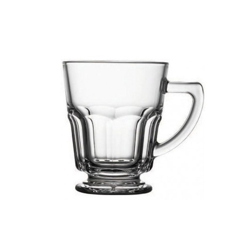 PASABAHCE - SET 2 TAZA DE TE 270 CC CON MANGO LINEA CASABLANCA
