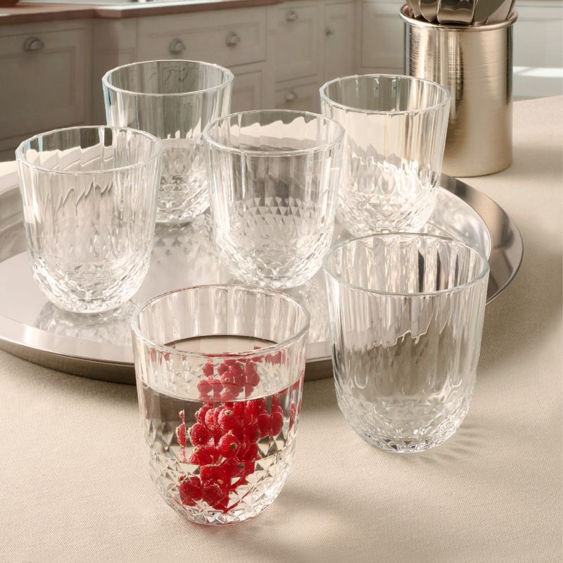 PASABAHCE - SET 6 VASOS WHISKY 320 CC LINEA DIONY