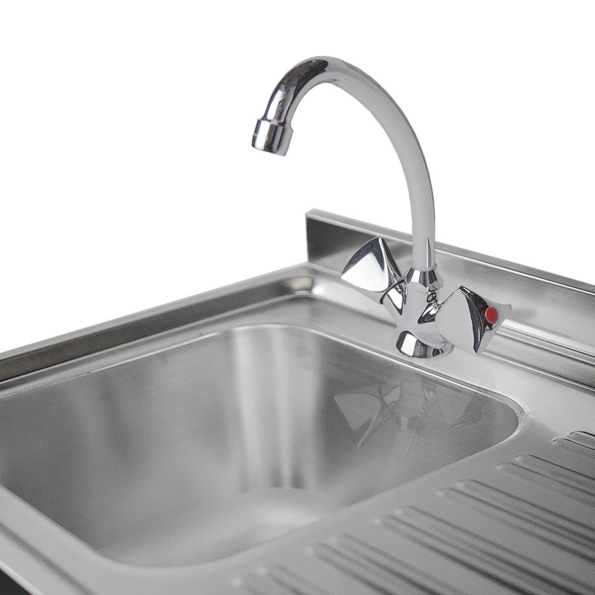 IMAS - LAVADERO MURAL 1 TAZA DERECHA ACERO INOX 140 X 70 X 85 CM