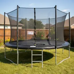 BEBESIT - Cama Elástica Trampolín 4,27 mt + Escalera y Malla Seguridad