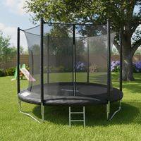 Cama Elástica Trampolín de 7,87 ft o 2,4 mt + Escalera y Malla Seguridad